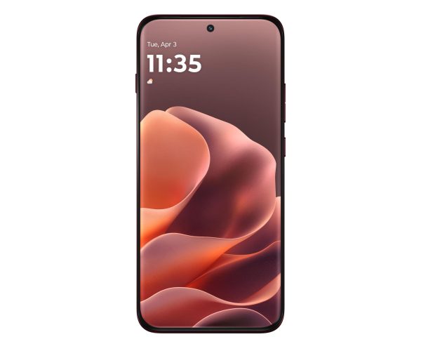 Motorola edge 70 Pro Zinfandel – profil smukłej obudowy