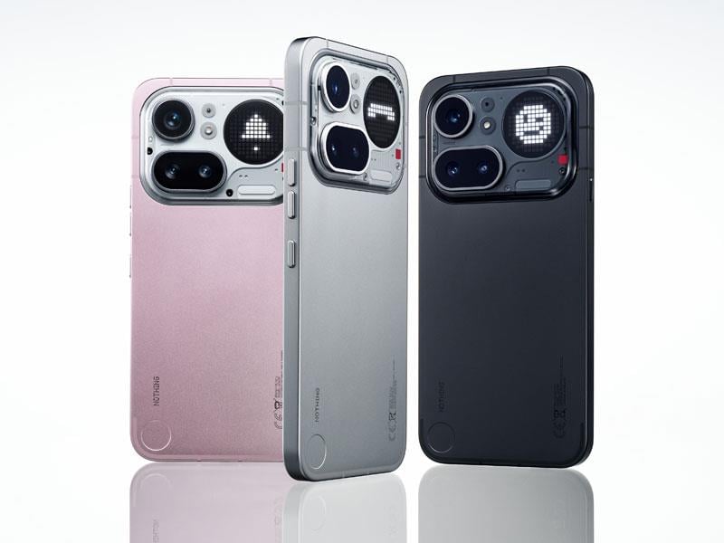 Nothing Phone (4a) Pro Silver – tył obudowy i aparaty