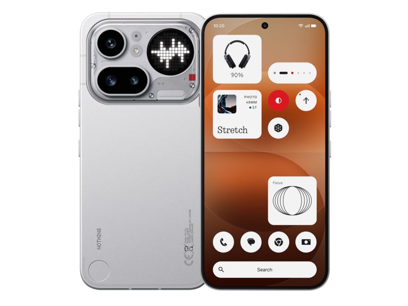 Nothing Phone (4a) Pro 12/256 GB Silver – widok telefonu