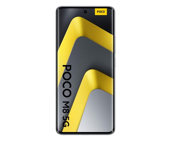 Xiaomi POCO M8 5G 8/256 GB Silver – przedni ekran AMOLED