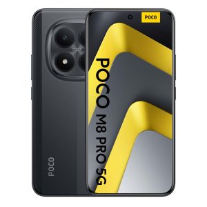 Xiaomi POCO M8 Pro 5G 12/512 GB Black – przód i tył telefonu