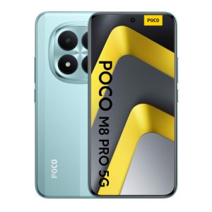 Xiaomi POCO M8 Pro 5G 12/512 GB Green – przód i tył telefonu