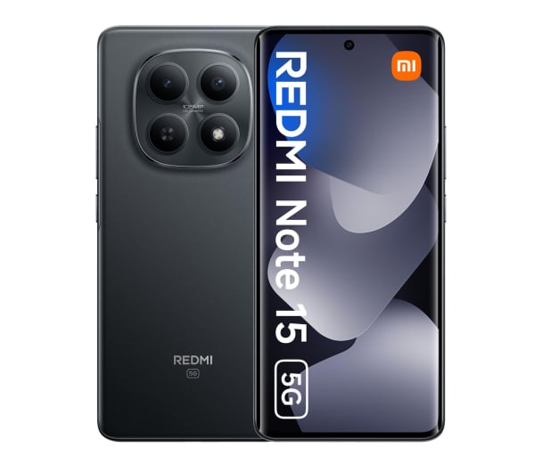 Xiaomi Redmi Note 15 5G 6/128 GB Black — widok telefonu