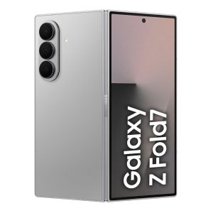 Samsung Galaxy Z Fold7 12/512 GB Srebrny – widok frontu i tylnego panelu