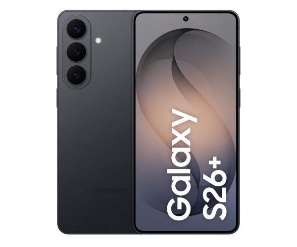 Samsung Galaxy S26+ w kolorze czarnym – widok frontu