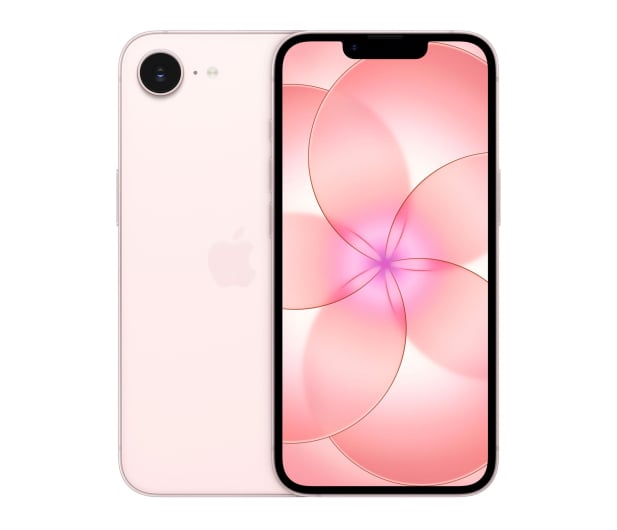 Apple iPhone 17e 512GB jasnoróżowy — widok urządzenia