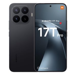 Xiaomi 17T Pro 5G 12/1TB Black – widok telefonu z przodu i tyłu