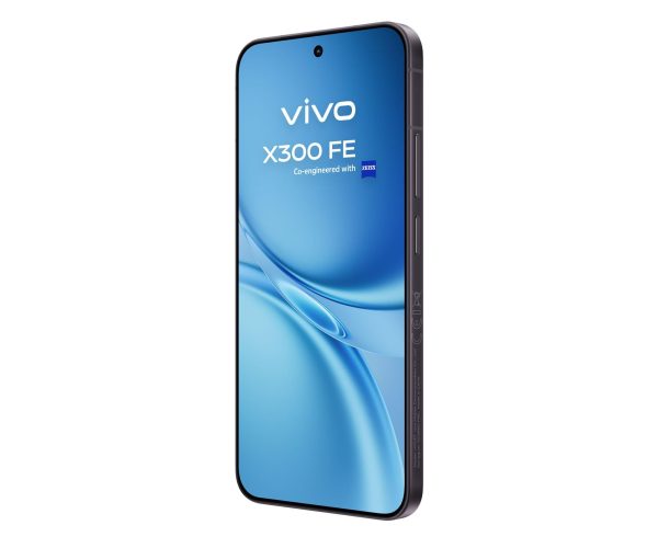 vivo X300 FE 5G w kolorze czarnym – boczny profil