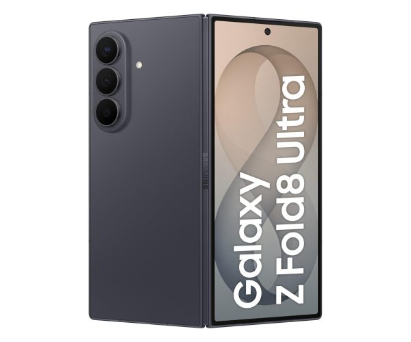 Samsung Galaxy Z Fold8 Ultra w kolorze grafitowym – widok tylnego panelu