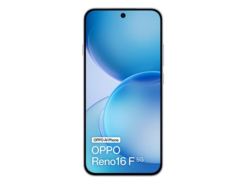 OPPO Reno16 F 5G White — profil boczny