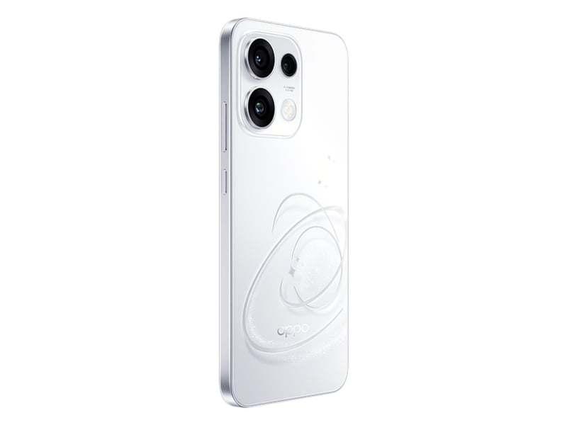 OPPO Reno16 F 5G White — tylny panel z aparatami