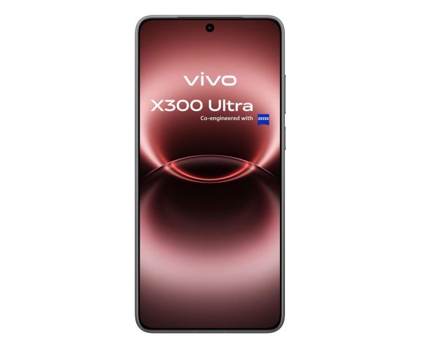 vivo X300 Ultra 5G w kolorze czarnym – widok przedniego panelu