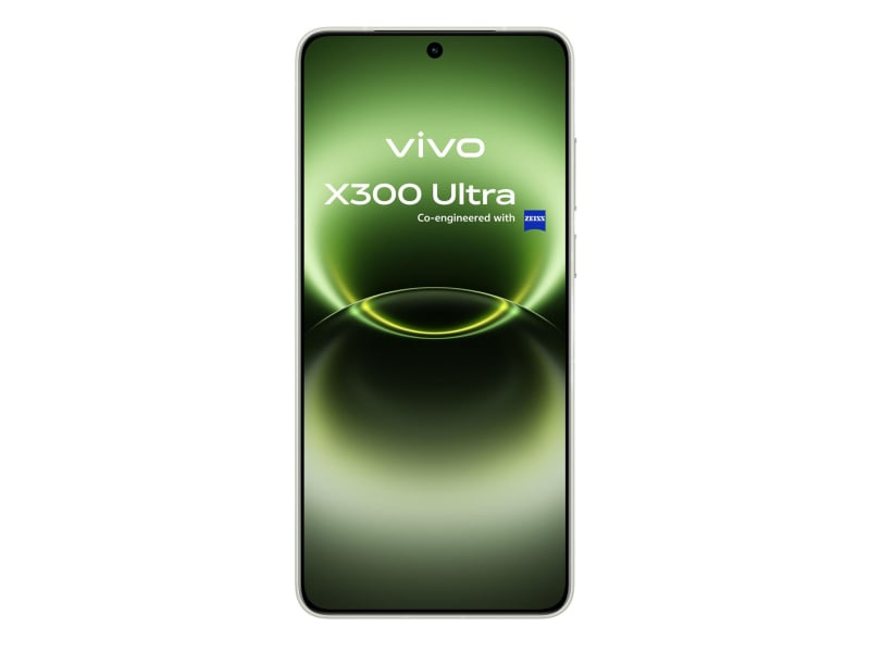 vivo X300 Ultra 5G w kolorze zielonym – widok przedniego panelu