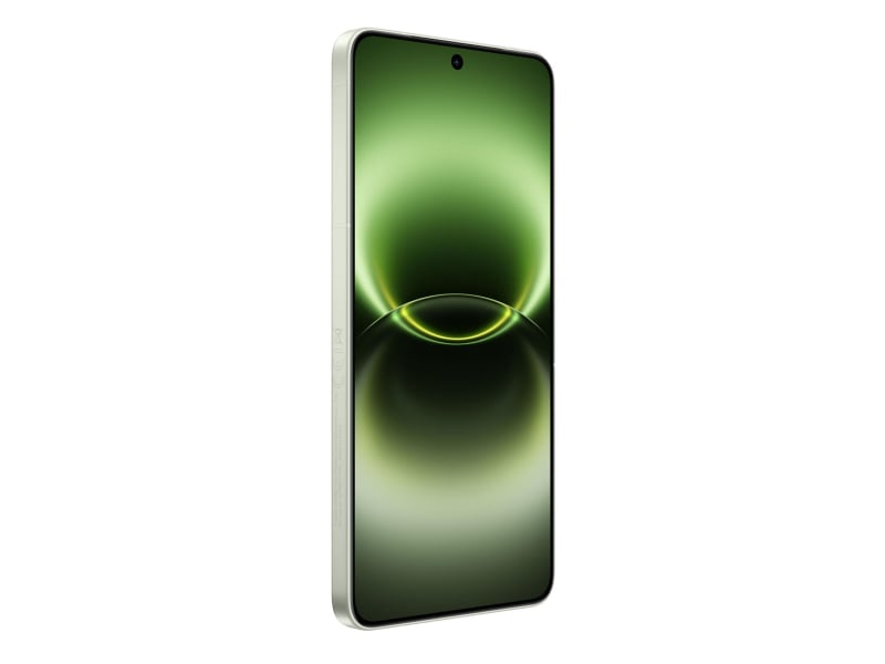 vivo X300 Ultra 5G w kolorze zielonym – widok boczny obudowy