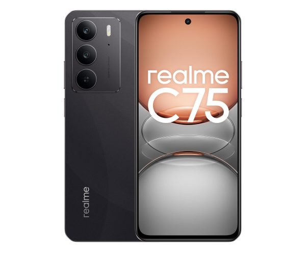 realme C75 8/256 GB Storm Black — widok telefonu